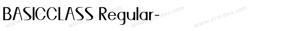 BASICCLASS Regular字体转换